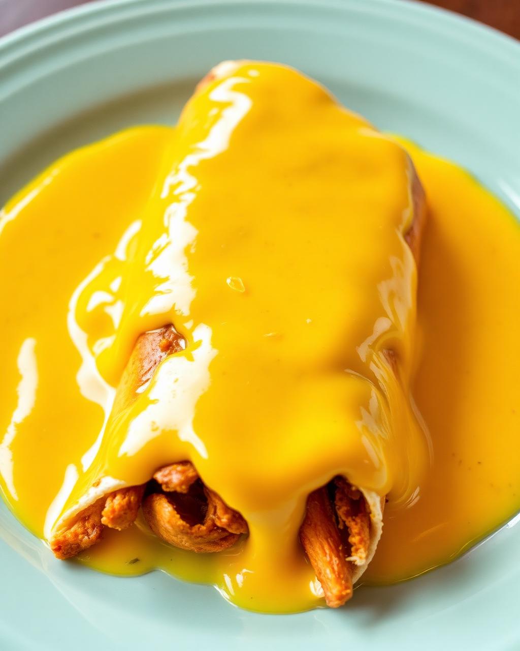 Queso Pollo Burrito