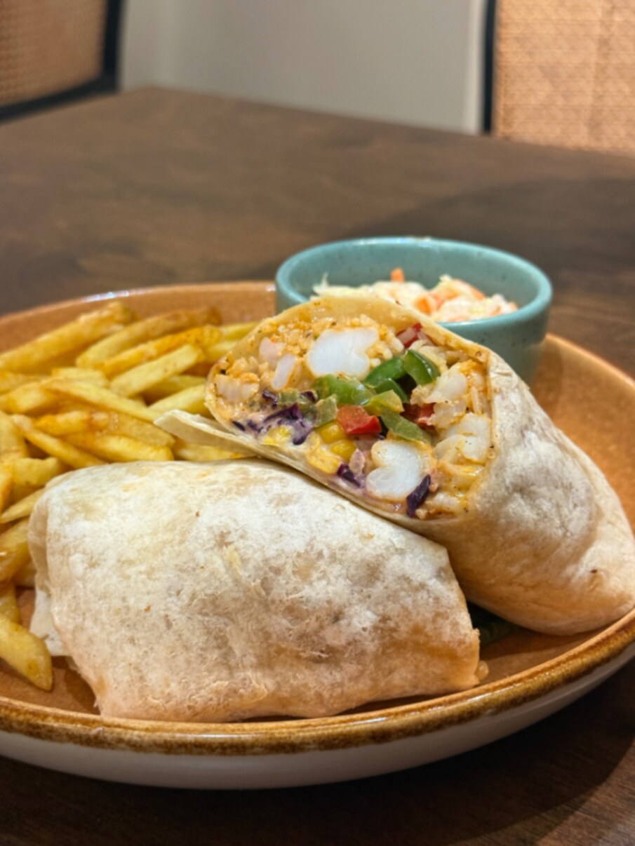 Chipotle-Lime Shrimp Burrito